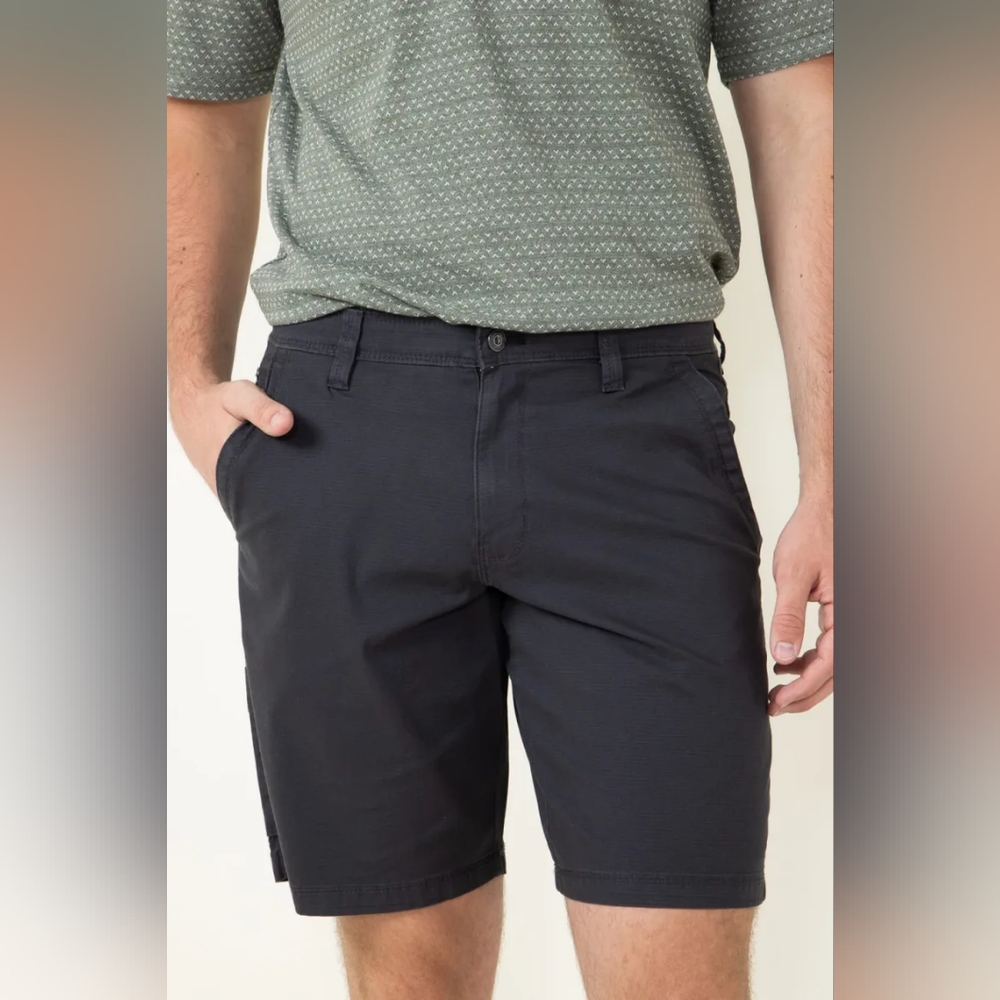 Weatherproof Vintage Ripstop Shorts for Men in Grey Sz 40